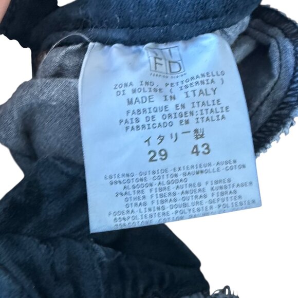 AW2003 Just Cavalli Obscure Velvet Shadow Pants stretchy size 29 - Picture 11 of 12